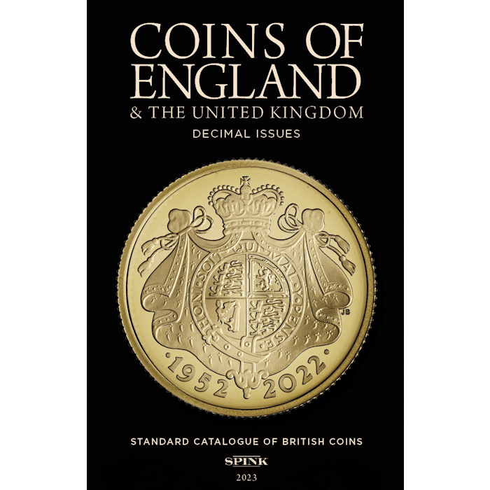spink new decimal front cover.png Coins of England 2023 Both Volumes POST FREE - Token Publishing Shop